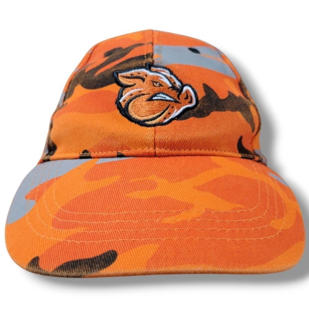 Lehigh Valley Iron Pigs Hat MiLB Baseball Hat Adjustable Strap Back Hat Camo Cap